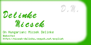 delinke micsek business card